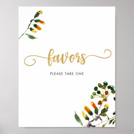 Wildflower favorietjes ALSTUBLIEFT NEMEN EEN EXEMP Poster