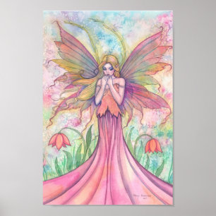 Wildflower Fee Poster Print