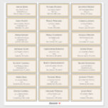 Wildflower Fern Beige Gold Wedding Guest Adres Sticker<br><div class="desc">Deze Wildflower Fern Beige Gold Wedding Guest Address Sticker is een elegante constructie van klassieke gouden geometrische lijsten die zijn verfraaid met delicate boho floral greenery bouquets en stengels. Met een palet van tijdloze ivoorbeige achtergronden met eenvoudige klassieke zwarte typografie en witte kleurrijke bloemen, die een prachtig en gepolijst romantisch...</div>