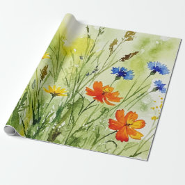 Wildflower field cadeaupapier