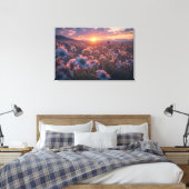Wildflower Field Canvas Afdruk (Insitu (Slaapkamer))