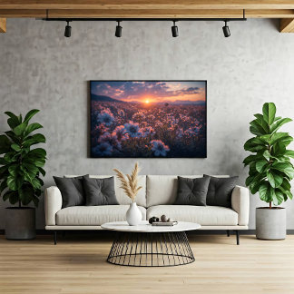 Wildflower Field Canvas Afdruk