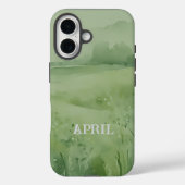 Wildflower field in green watercolor Case-Mate iPhone case (Achterkant)