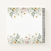 Wildflower Field Memorial Service Gastboek Notitieboek (Achterkant)