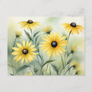 Wildflower Field met Black Eyed Susans Briefkaart