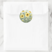 Wildflower Field met Black Eyed Susans Ronde Sticker (Tas)
