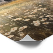 Wildflower Field olieverfschilderij Poster (Hoek)