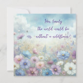 Wildflower Field & Quote Kaart (Voorkant)