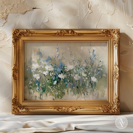  Wildflower Field Schilderen Bloemenlandschap Poster