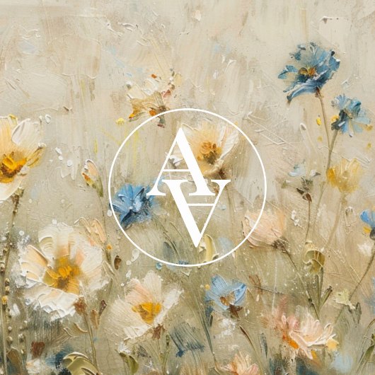 Wildflower Field Schilderen Botanische Bloemen Poster