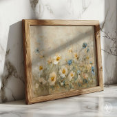  Wildflower Field Schilderen Botanische Bloemen Poster