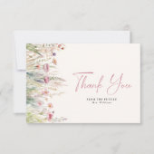 Wildflower Field Vrijgezellenfeest dank u kaart (Voorkant)