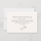 Wildflower Field Vrijgezellenfeest dank u kaart (Achterkant)