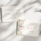 Wildflower Field Vrijgezellenfeest dank u kaart