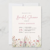 Wildflower Field Vrijgezellenfeest Waterverf Sprin Kaart (Voorkant)