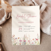 Wildflower Field Vrijgezellenfeest Waterverf Sprin Kaart