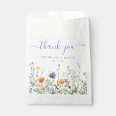 Wildflower Field Wedding Bedankzakje (Voorkant)