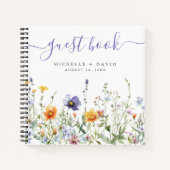 Wildflower Field Wedding Guestbook Notitieboek (Voorkant)