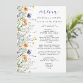 Wildflower Field Wedding Menu (Staand voorkant)