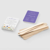 Wildflower Field Wedding Programma Handwaaier (Niet-gemonteerd)