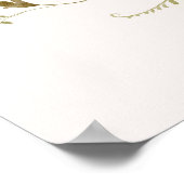 Wildflower Fields Boho Baby shower Welkomstbord Poster (Hoek)