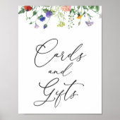 Wildflower Fields Kaarten en Cadeaus Bord Poster (Voorkant)