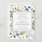 Wildflower Fields Viering van het Leven Kaart (Voorkant)