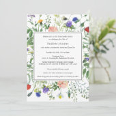 Wildflower Fields Viering van het Leven Kaart (Staand voorkant)