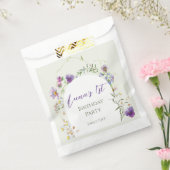 Wildflower First Birthday Bedankzakje (Gezegeld)