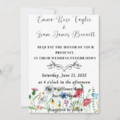 Wildflower Fling bruiloft uitnodiging (Voorkant)