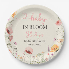 Wildflower Floral Baby in Bloom Douche Papier Bord