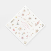 Wildflower Floral Baby shower Coffee Servet