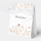 Wildflower Floral Baby shower Decor Dank u Bedankdoosjes (Voorkant Zijde)