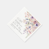 Wildflower Floral Baby Shower Napkins Servet (Hoek)