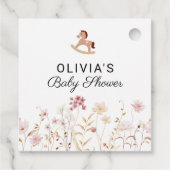 Wildflower Floral Boho Baby shower Souvenir Gift Bedankjes Labels (Achterkant)