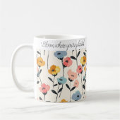 Wildflower Floral Coffee Mok Gift (Links)