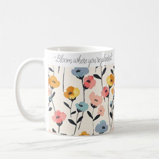 Wildflower Floral Coffee Mok Gift (Links)