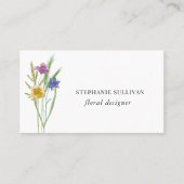 Wildflower Floral Designer Visitekaartje (Voorkant)