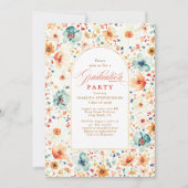 Wildflower Floral Elegant Garden Herfst Afstuderen Kaart (Voorkant)