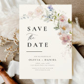 Wildflower Floral Garden Boho Save the Date