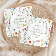 Wildflower Floral Genderneutraal Baby shower