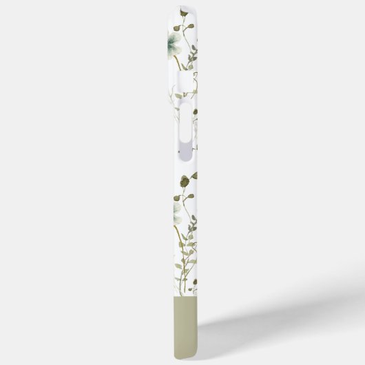 Wildflower Floral gepersonaliseerde naam Case-Mate iPhone Case (Achterkant / Links)