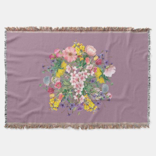 Wildflower Floral Gezellig Decor Wild Meadow Bloom Deken (Voorkant)