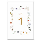 Wildflower Floral Lijst Baby shower Kaart (Voorkant)