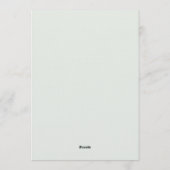 Wildflower Floral Meadow Gold Frame Wedding Kaart (Achterkant)