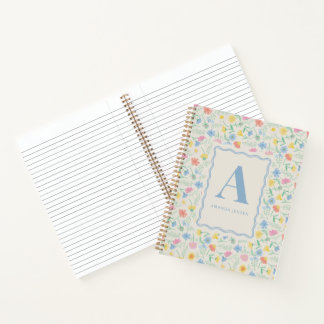 Wildflower Floral Personalized  Notitieboek