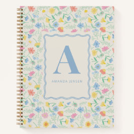 Wildflower Floral Personalized  Notitieboek