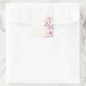 Wildflower Floral Poppy bloemschets Stickers (Tas)