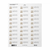 Wildflower Floral Return Address Etiket (Full Sheet)