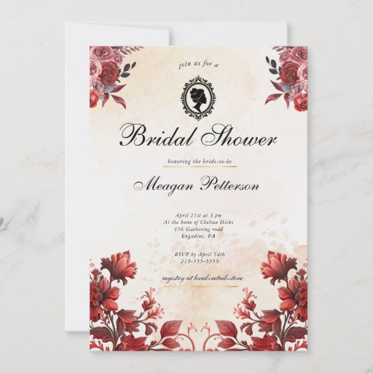 Wildflower Floral Spring Vrijgezellenfeest Kaart (Voorkant)